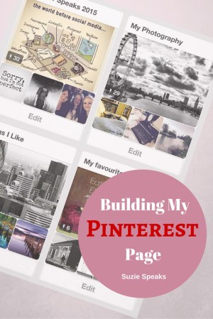 Building up my Pinterest page