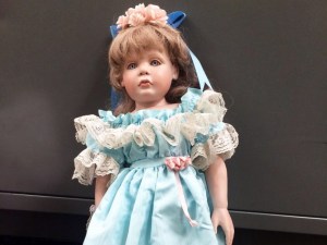 A porcelain doll