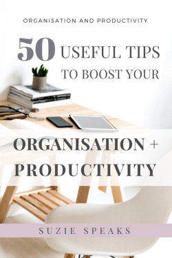 50 useful tips to boost organisation and productivity