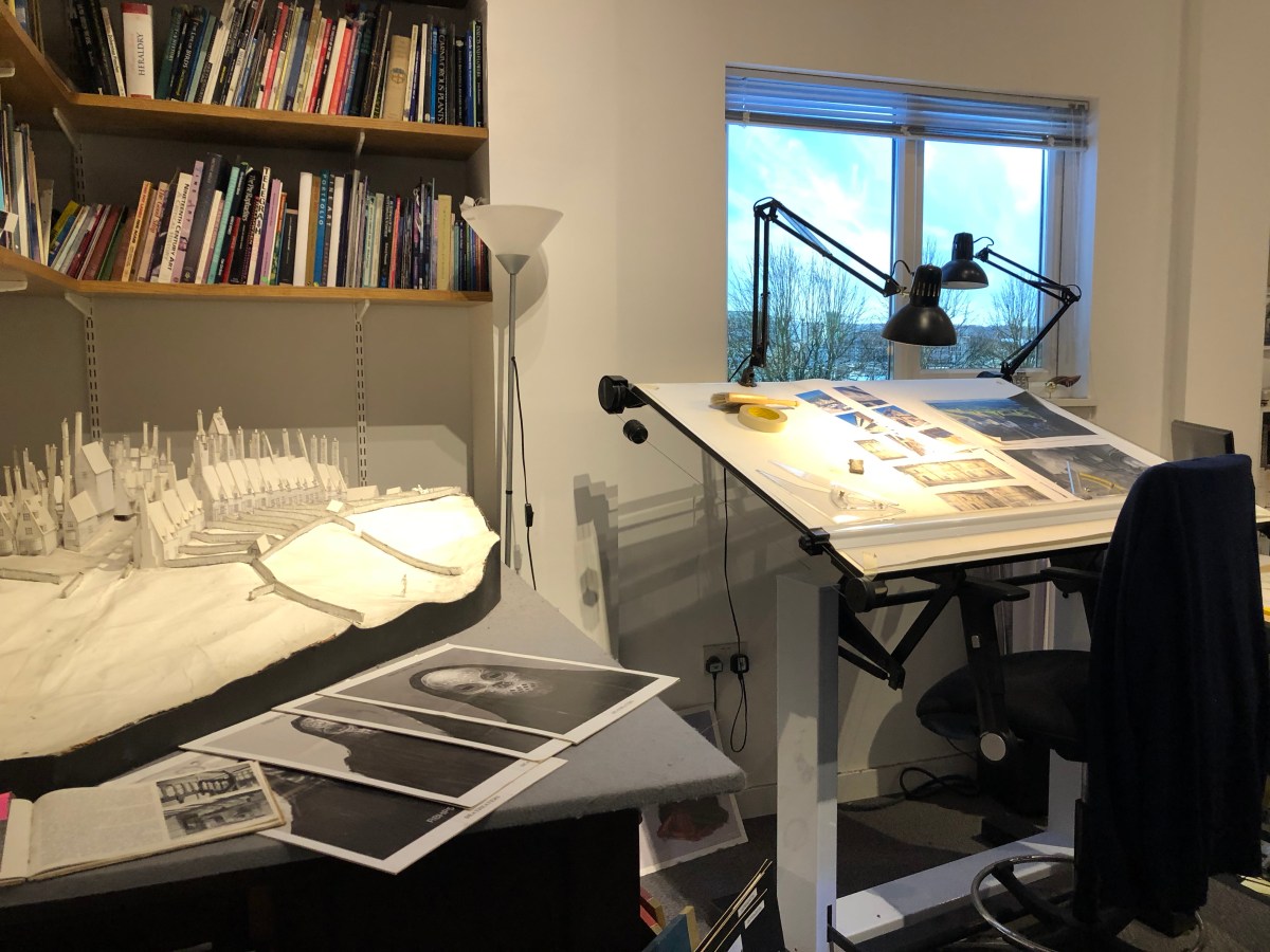 Design studio areas and art work