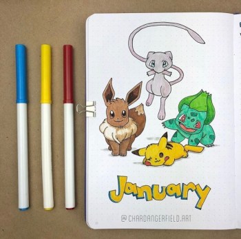 Great Bullet Journal Spread Ideas for January Char Dangerfield