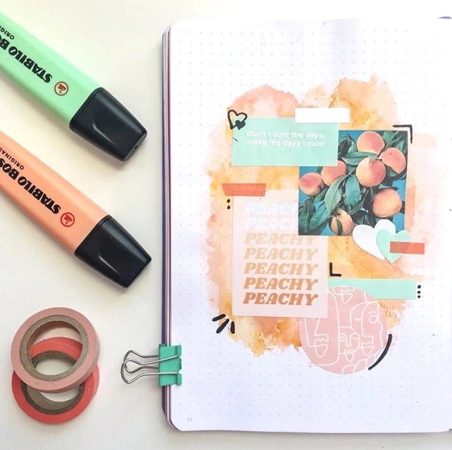 Great Bullet Journal Spread Ideas for May Collage Naomi Journals