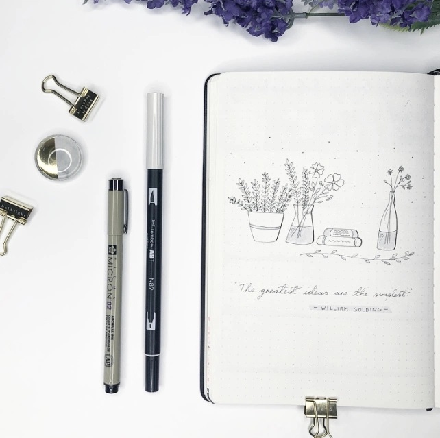 Great Bullet Journal Spread Ideas for May Quote Page Suzie Speaks