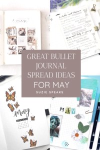 Great Bullet Journal Spread Ideas for May Suzie Speaks