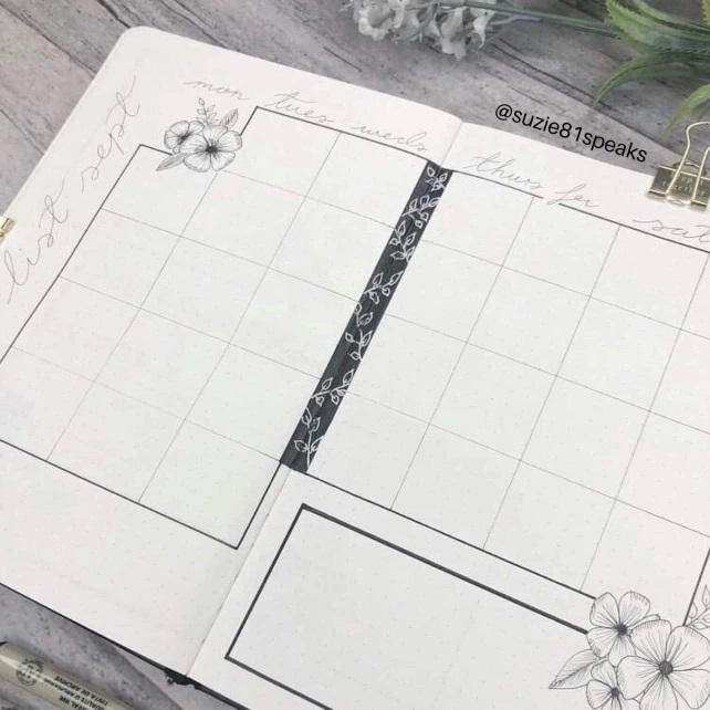 Great Bullet Journal Spread Ideas for September Monthly Task Spread