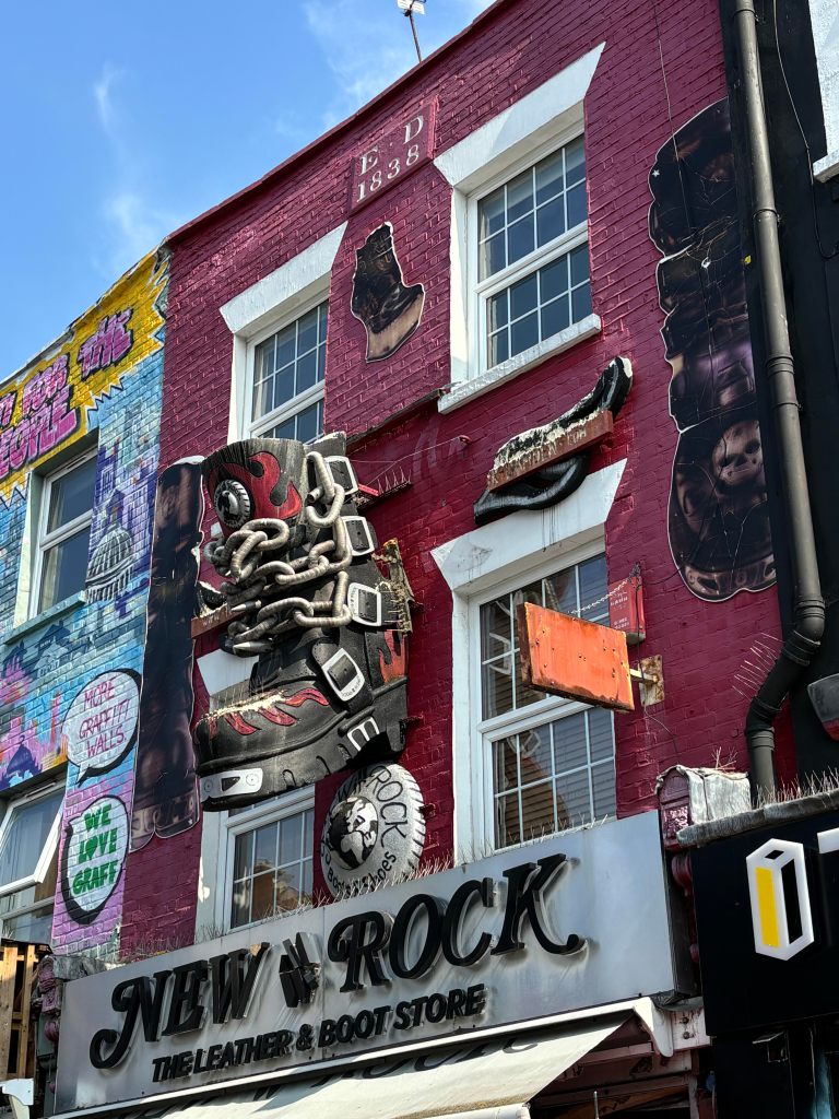 A day out in Camden - store front on Camden high street