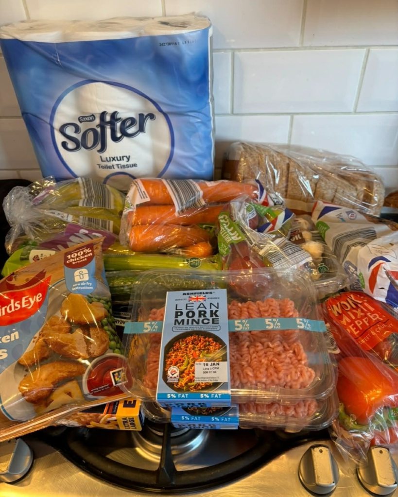 The No Spend January 2026 Challenge - creating a budget food shop and using the contents of our cupboards, fridge and freezer.