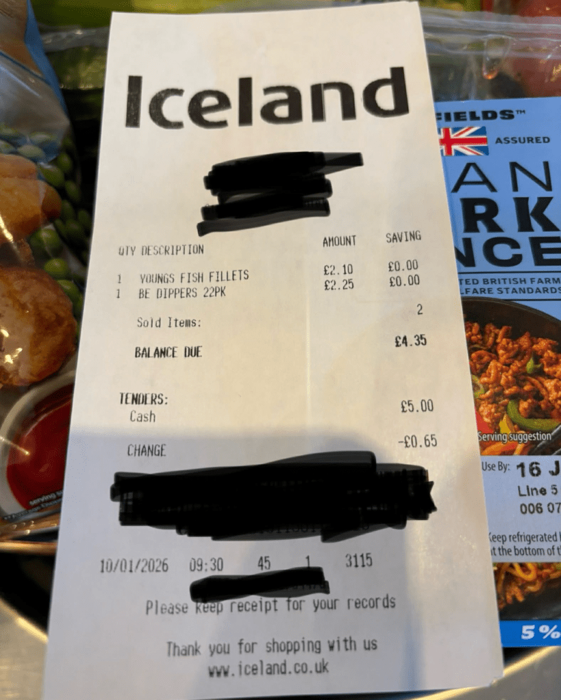 The No Spend January 2026 Challenge - creating a budget food shop and using the contents of our cupboards, fridge and freezer.